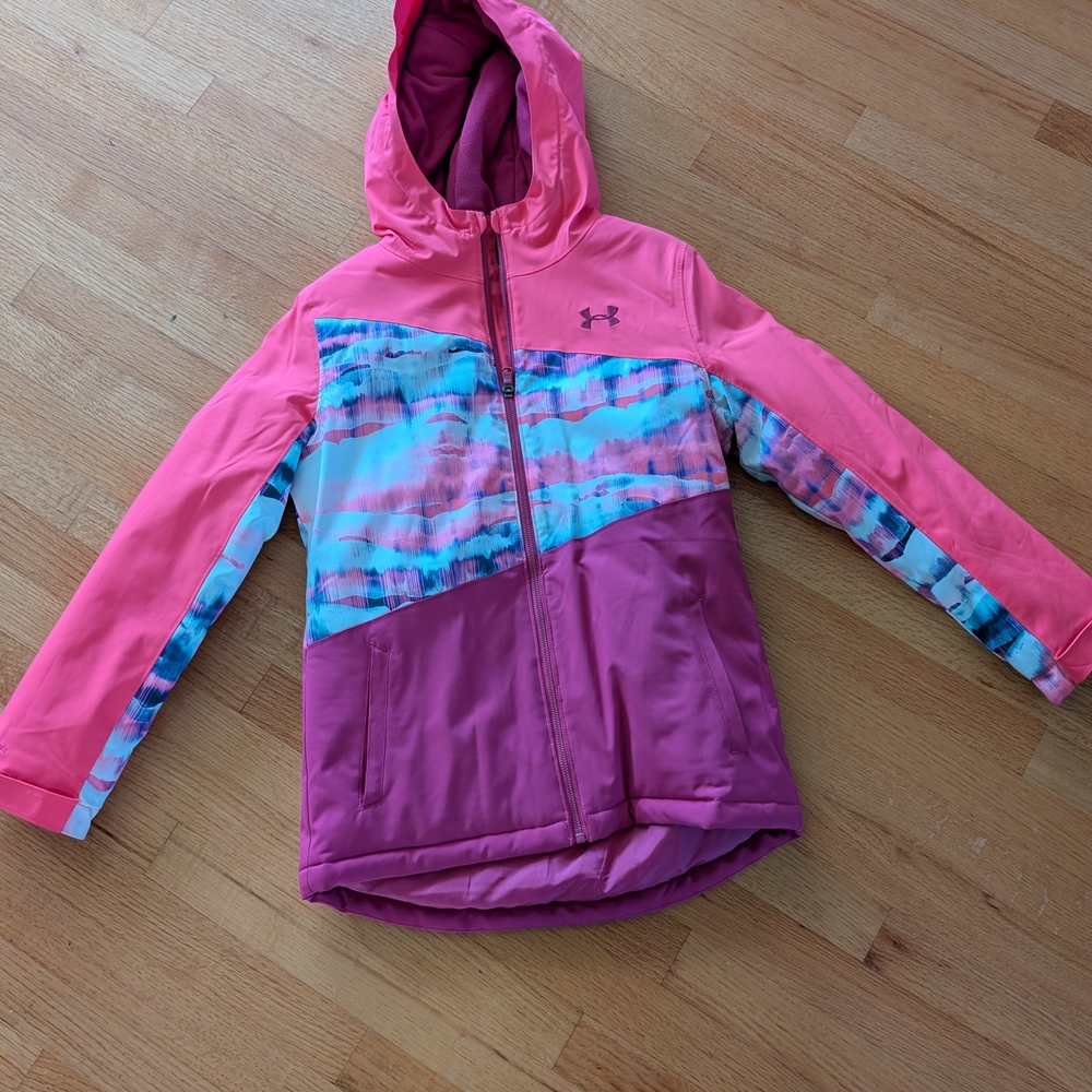 EUC Under Armour Treetop Ski Snowboard Lined  Jacket Big Girls Size L